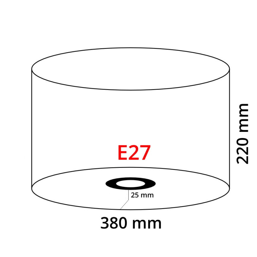 Eglo 39366 - Lámpaernyő NADINA 1 E27 átm.38 cm zöld
