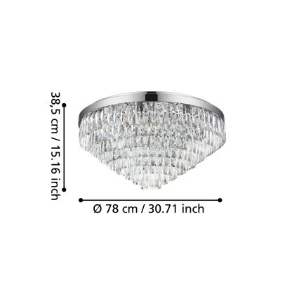 Eglo - Mennyezeti lámpa 16xE14/40W/230V