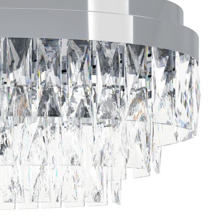 Eglo - Csillár láncon 10xE14/40W/230V fényezett króm