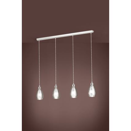 Eglo - Csillár zsinóron 4xE27/60W/230V