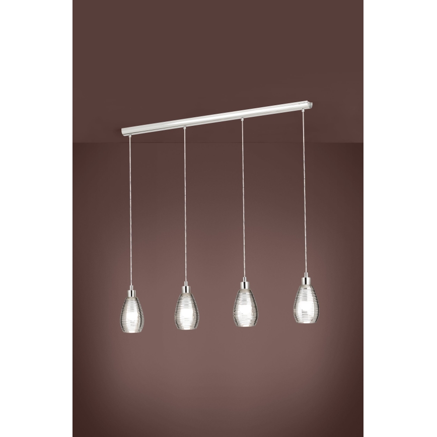 Eglo - Csillár zsinóron 4xE27/60W/230V