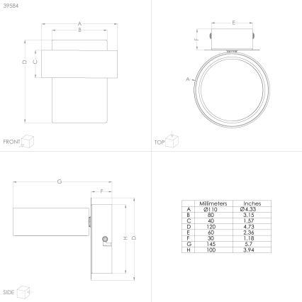 Eglo - LED Spotlámpa LED/4,6W/230V 3000K