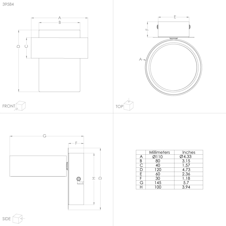 Eglo - LED Spotlámpa LED/4,6W/230V 3000K