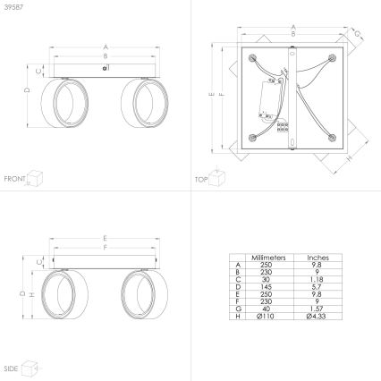 Eglo 39587 - LED Spotlámpa ALBARIZA 4xLED/4,6W/230V