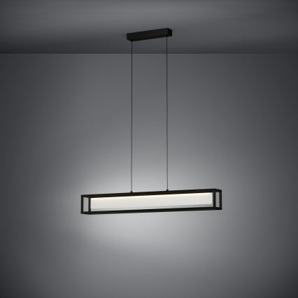 Eglo 39629 - Fényerőszabályozható LED csillár kábelen GUALAJO LED/27W/230V fekete