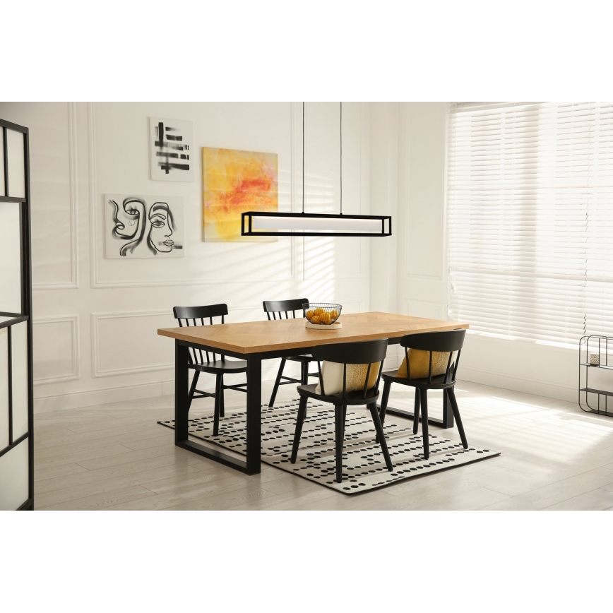 Eglo 39629 - Fényerőszabályozható LED csillár kábelen GUALAJO LED/27W/230V fekete