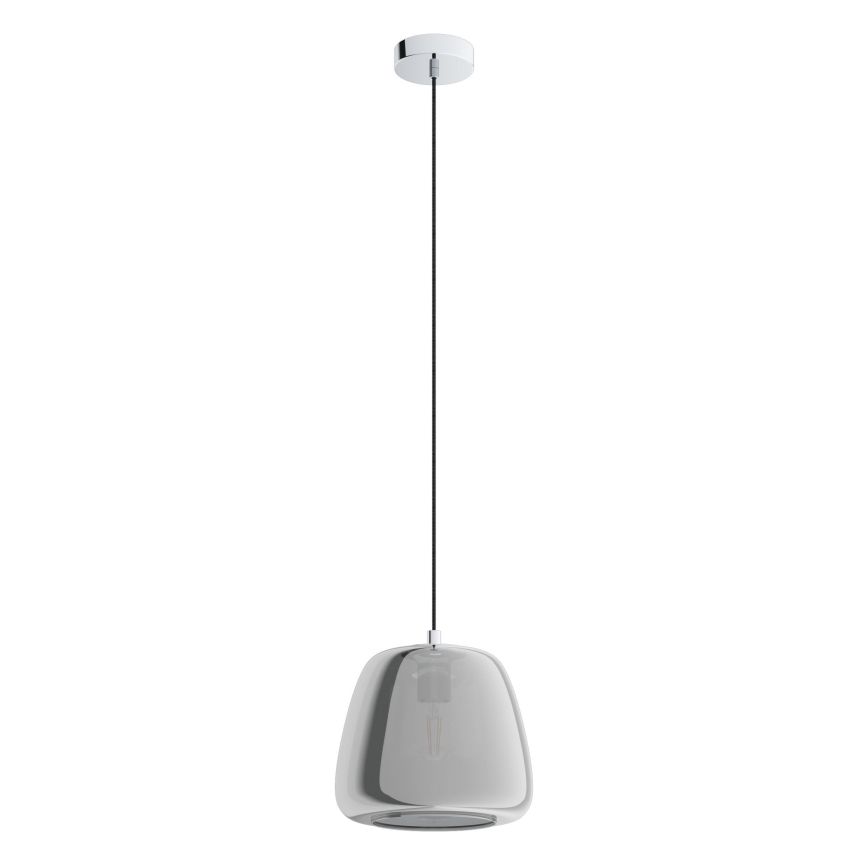 Eglo - Csillár zsinóron 1xE27/40W/230V átm. 26 cm füstös