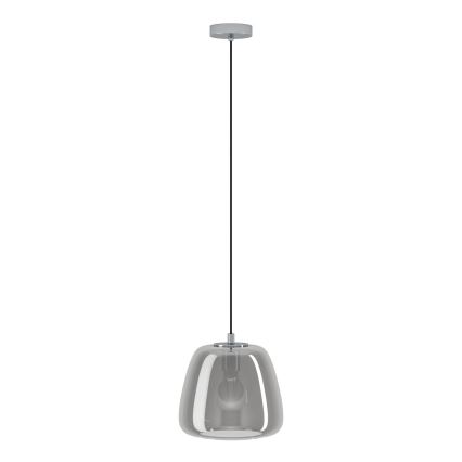 Eglo - Csillár zsinóron 1xE27/40W/230V átm. 26 cm füstös