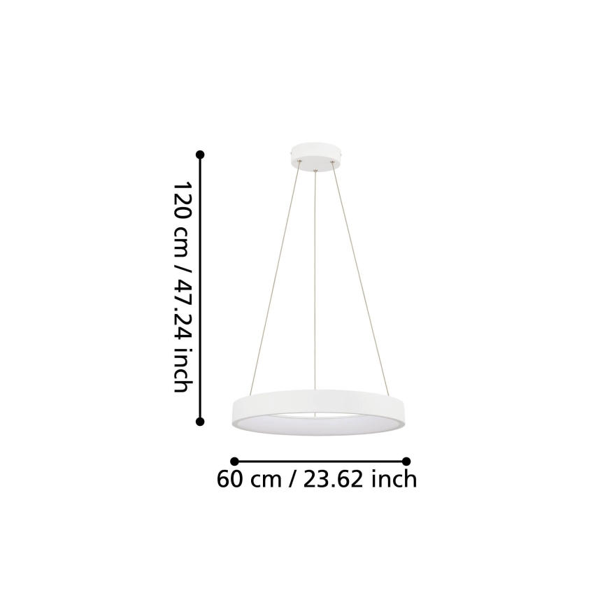 Eglo - LED Dimmelhető csillár zsinóron LED/34W/230V
