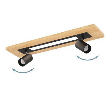 Eglo - LED Spotlámpa LED/12W/230V + 2xGU10/4,5W