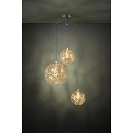 Eglo - Csillár zsinóron 3xE27/60W/230V