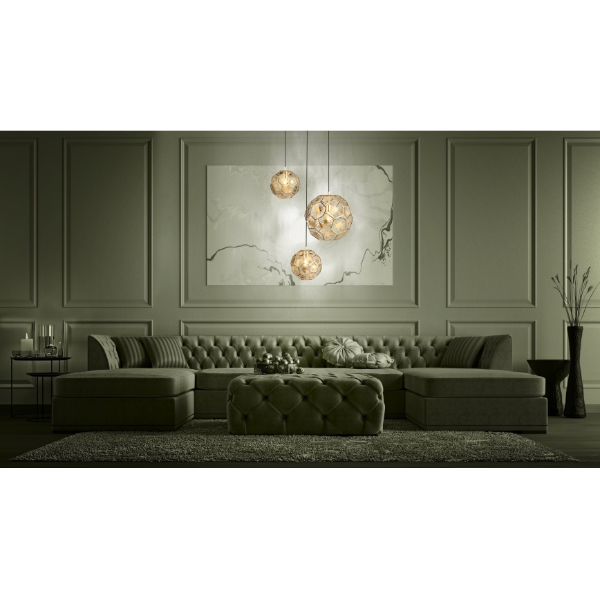 Eglo - Csillár zsinóron 3xE27/60W/230V