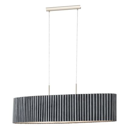 Eglo - Csillár zsinóron 2xE27/40W/230V szürke