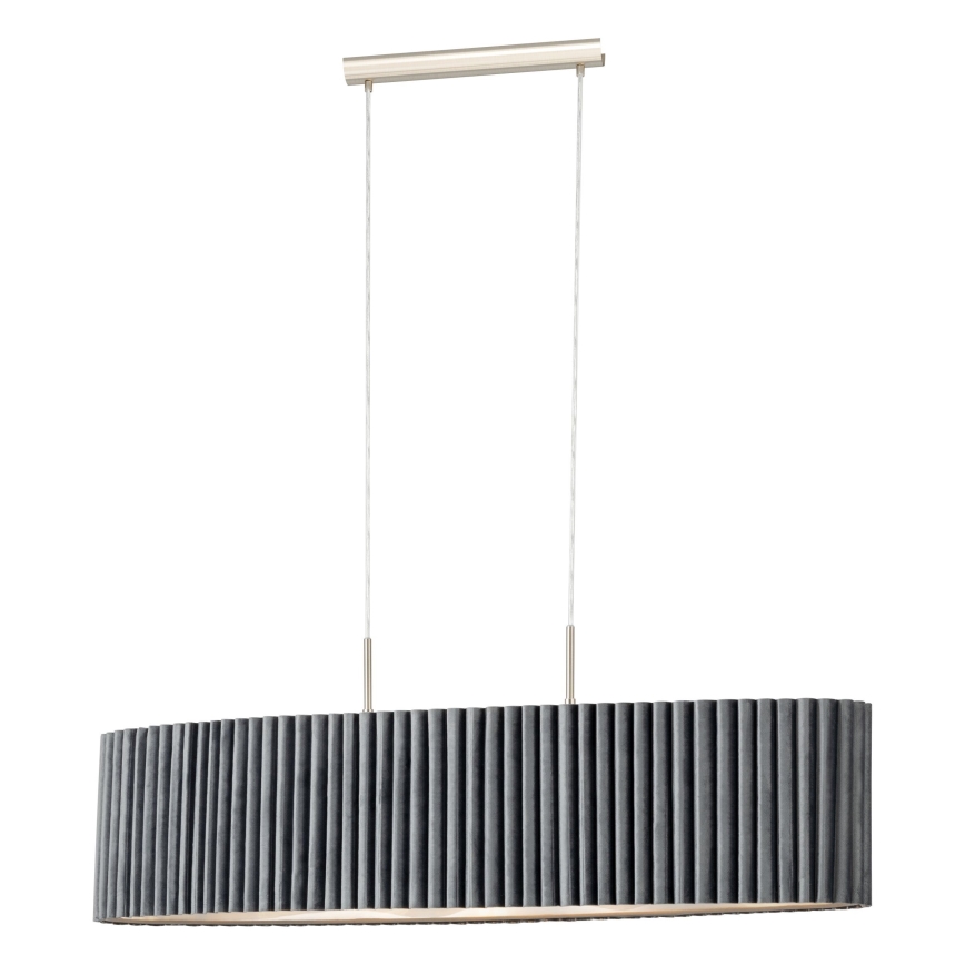 Eglo - Csillár zsinóron 2xE27/40W/230V szürke
