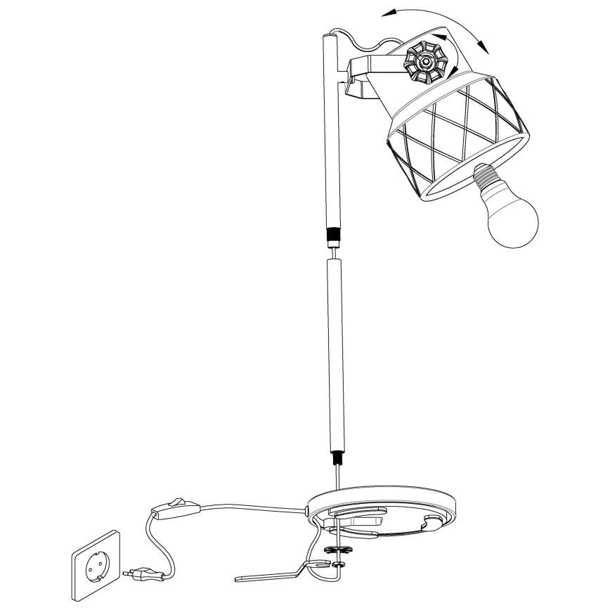 Eglo - Asztali lámpa 1xE27/40W/230V