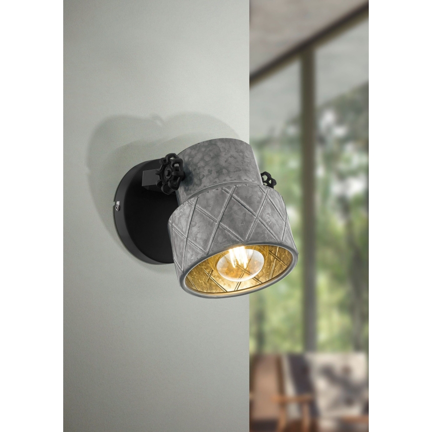 Eglo 39868 - HILCOTT fali lámpa 1xE27/40W/230V