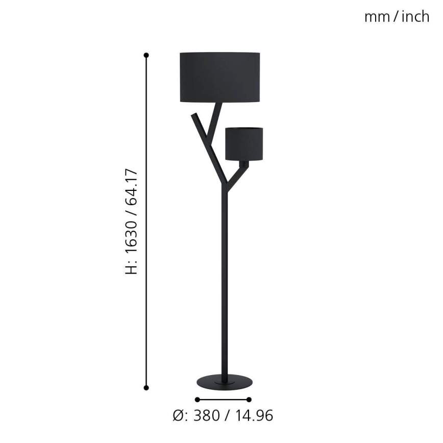 Eglo - Állólámpa 2xE27/40W/230V