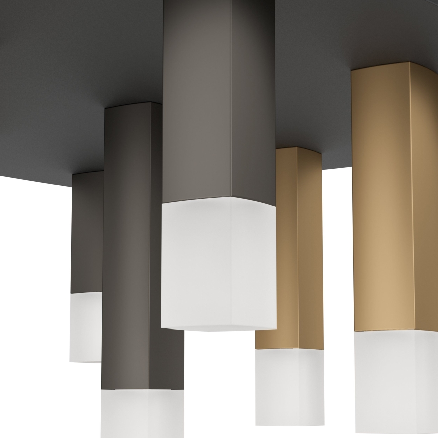 Eglo - LED Dimmelhető mennyezeti lámpa 9xLED/3,1W/230V 3000K antracit/arany