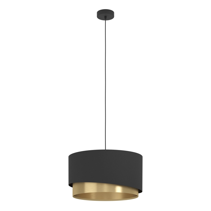 Eglo - Csillár zsinóron 1xE27/40W/230V fekete/arany