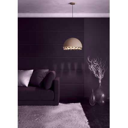 Eglo - Csillár zsinóron 1xE27/40W/230V barna