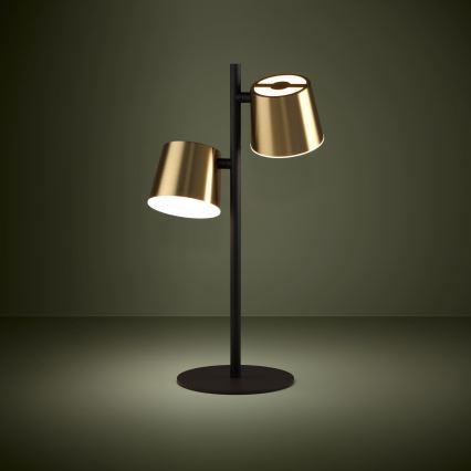 Eglo - LED Asztali lámpa 2xGU10/4,6W/230V 3000K arany