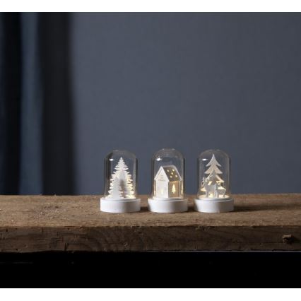 Eglo - SZETT 3x LED karácsonyi dekoráció LED/0,06W/1xCR2032 fehér