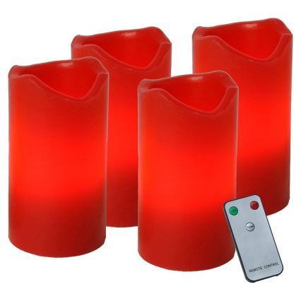 Eglo - 4 darabos adventi LED karácsonyi dekoráció LED/0,18W/2xCR2032 + távirányító