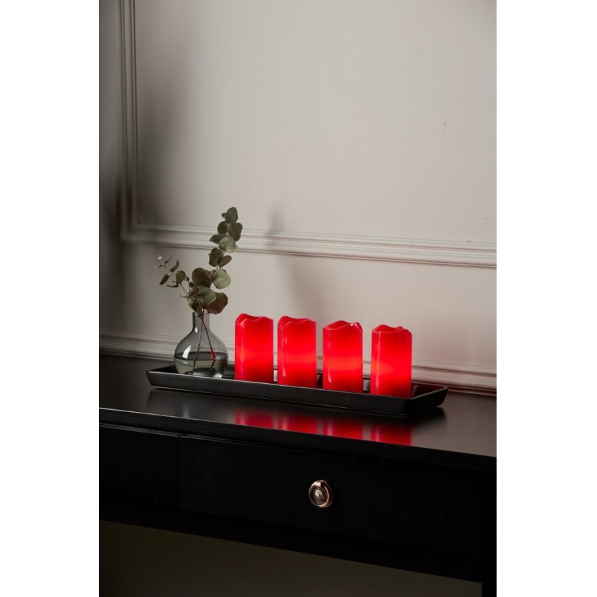 Eglo - 4 darabos adventi LED karácsonyi dekoráció LED/0,18W/2xCR2032 + távirányító