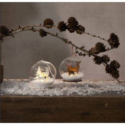 Eglo - LED Karácsonyi dekoráció FAUNA 1xLED/0,06W/1xCR2032 barna