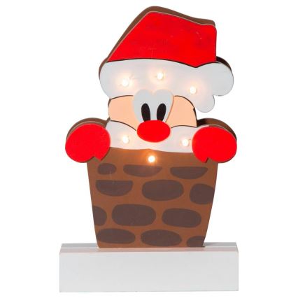 Eglo - LED Karácsonyi dekoráció 6xLED/0,06W/2xAA Mikulás