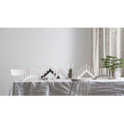 Eglo - Karácsonyi gyertyatartó 7xE10/3W/230V szürke