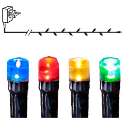 Eglo - LED kültéri fényfüzér 80xLED 8m IP44 többszínű