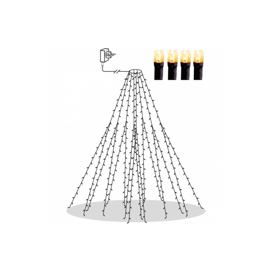 Eglo - LED Kültéri karácsonyi lánc 360xLED 2m IP44 meleg fehér