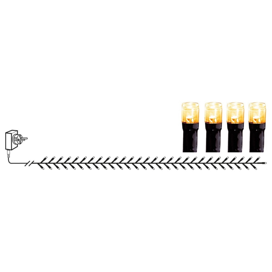 Eglo - LED kültéri fényfüzér, 1200 LED, 29 m, IP44, meleg fehér