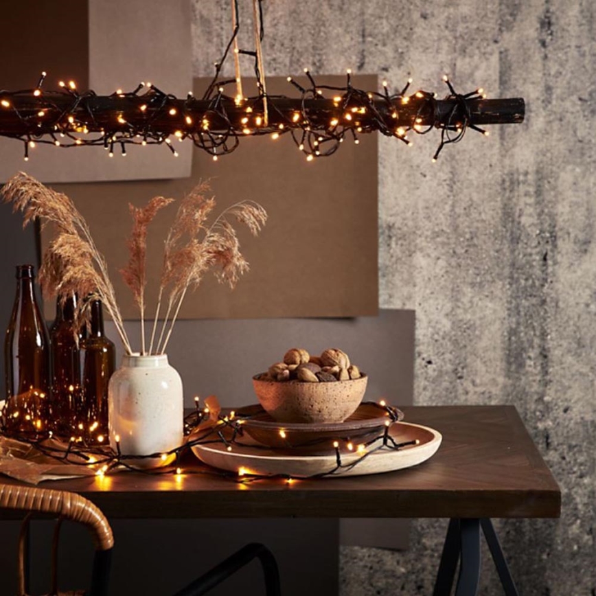 Eglo - LED kültéri karácsonyi fényfüzér 1200 LED, 29 m, IP44, meleg fehér