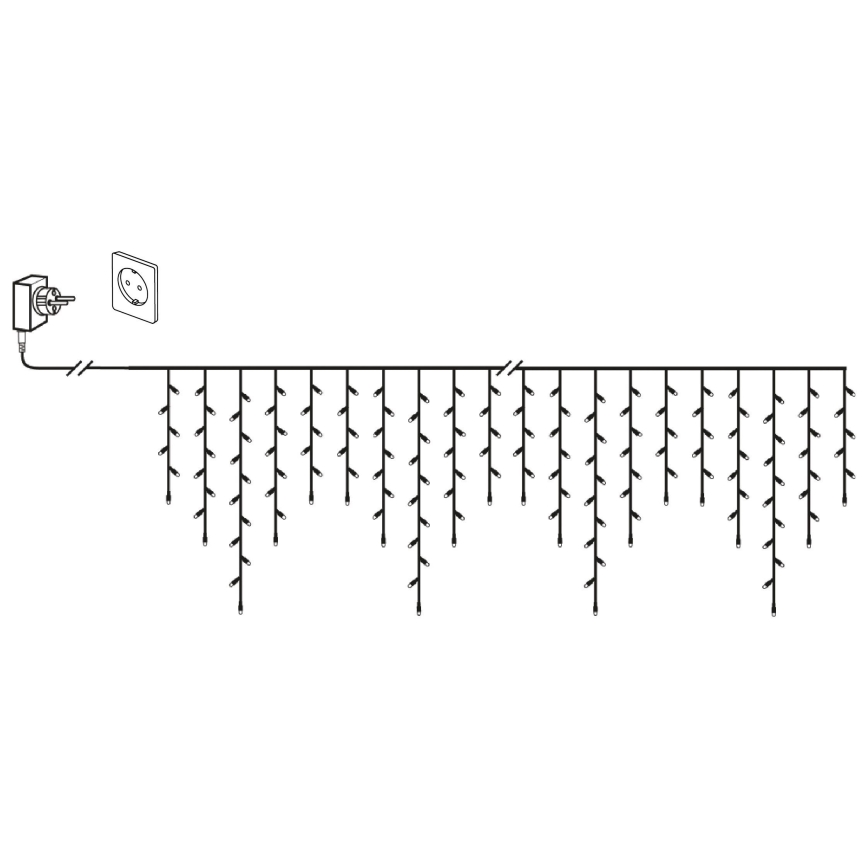 Eglo 410825 - LED Kültéri  fényfüzér GOLDEN 960xLED/29x0,55m IP44 meleg fehér