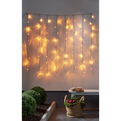 Eglo - LED Kültéri karácsonyi függöny 80xLED 1,3m IP44 meleg fehér