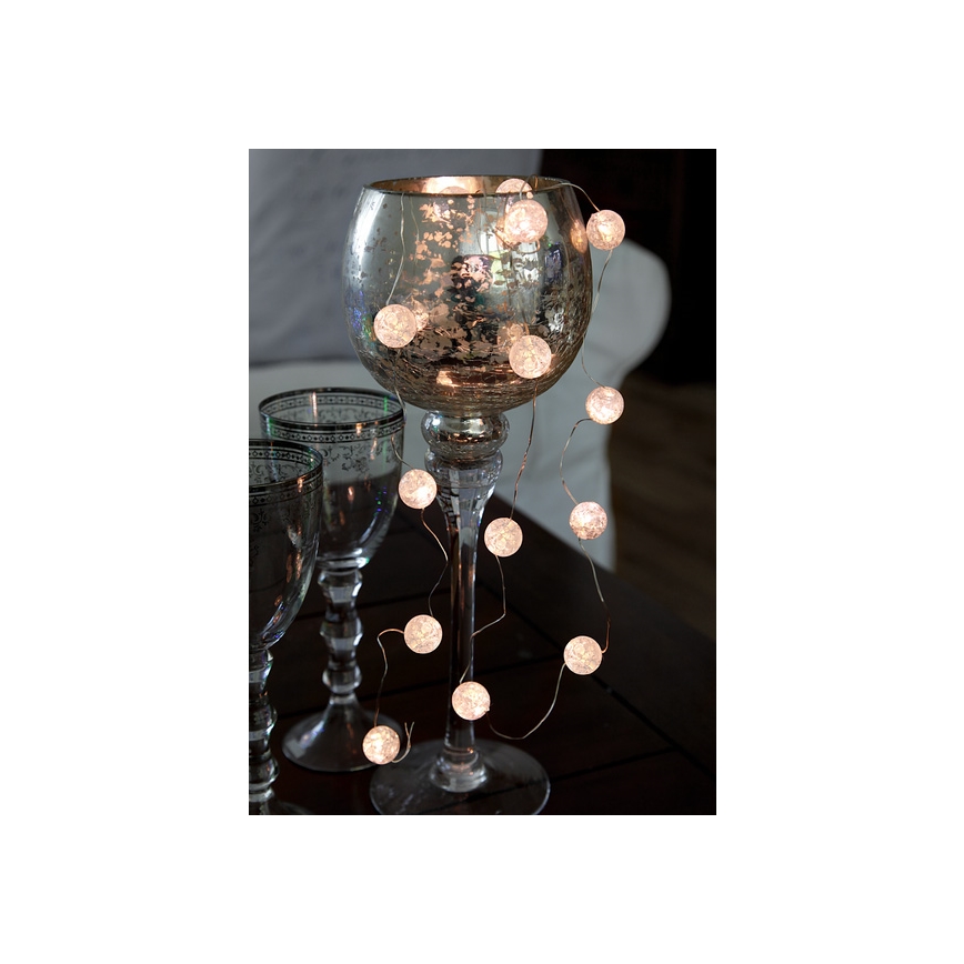 Eglo - LED fényfüzér, 15 LED, 3xAA, 1,4 m