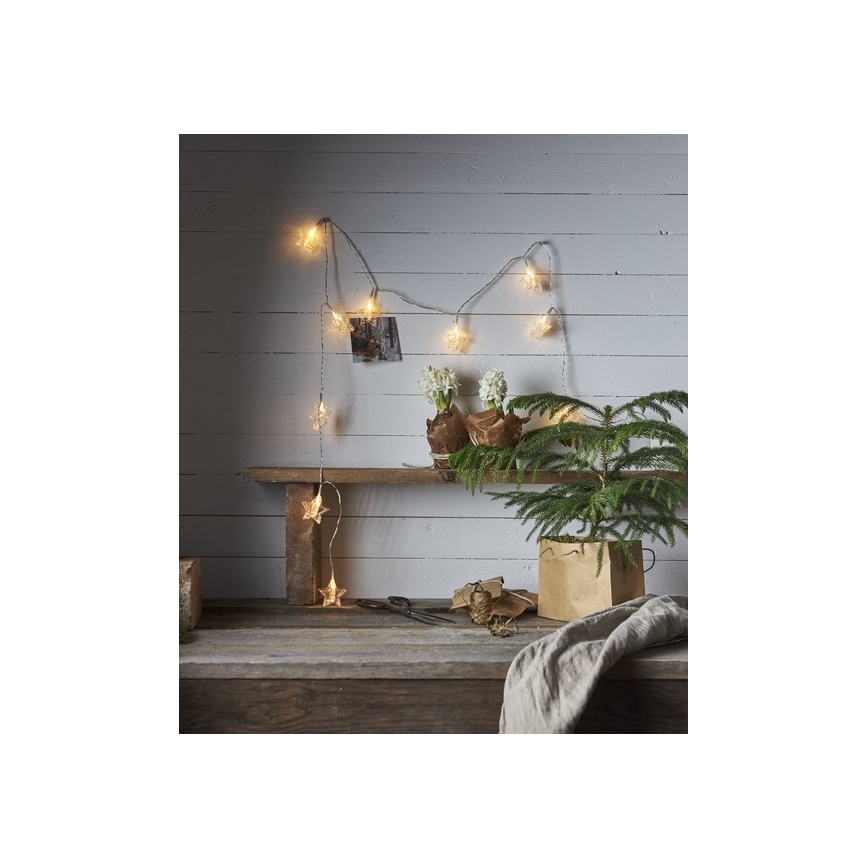 Eglo - LED Karácsonyi lánc 10xLED 2,1m meleg fehér