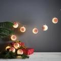 Eglo 411113 - LED karácsonyi fényfüzér ORNAMENT 10xLED/3xAA 1,65m meleg fehér