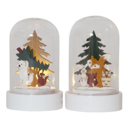 Eglo - SZETT 2x LED karácsonyi dekoráció LED/0,03W/1xCR2032