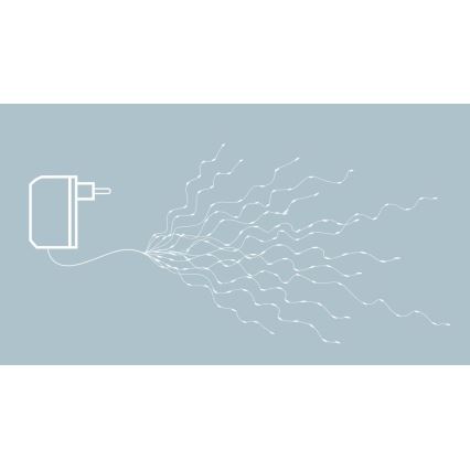 Eglo - LED Karácsonyi lánc 360xLED 2m meleg fehér