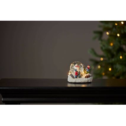 Eglo 411482 - LED karácsonyi dekoráció WINTERVILLE LED/2xAAA hógömb