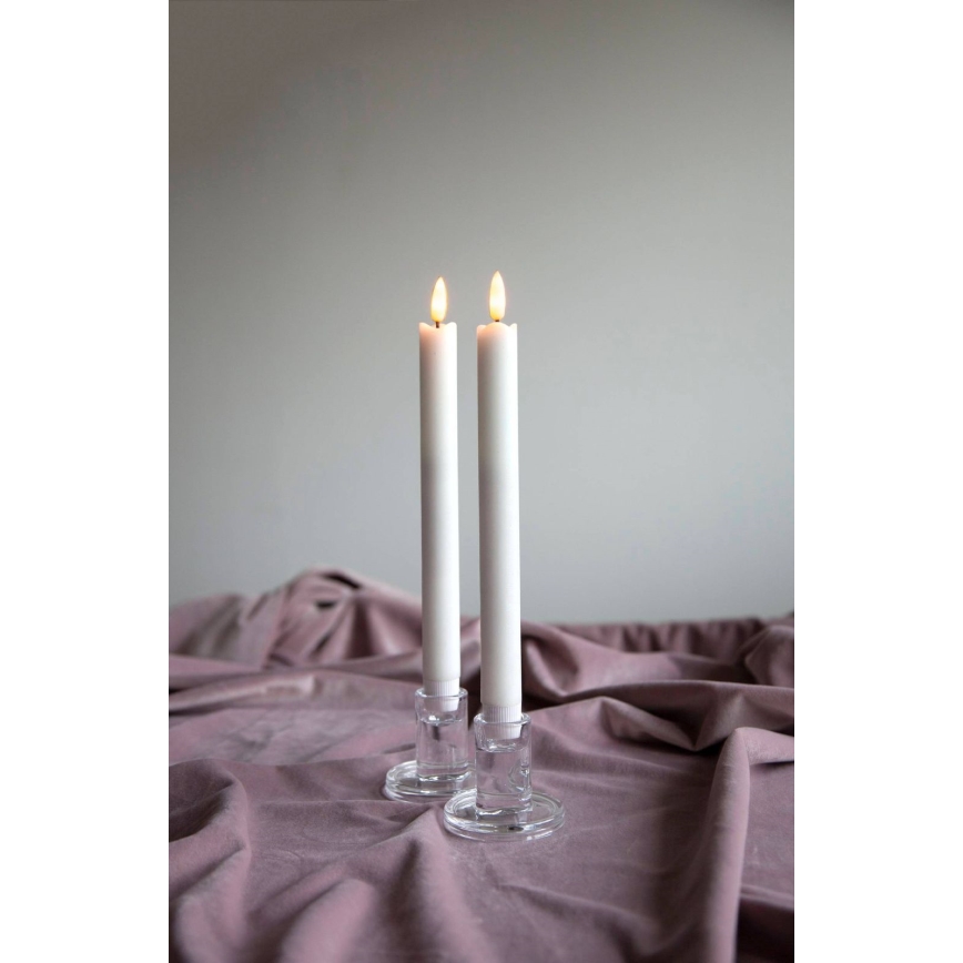 Eglo 411505 - SZETT 2x LED gyertya FLAMME LED/1xAAA fehér