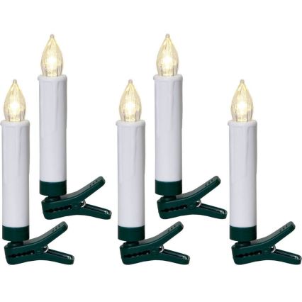 Eglo - KÉSZLET 5x LED Világítás karácsonyfára 1xLED/0,06W/1xAA IP44