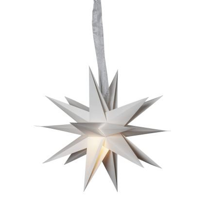 Eglo 411565 - Karácsonyi dekoráció DECEMBER csillag 1xE14/25W/230V 35 cm szürke
