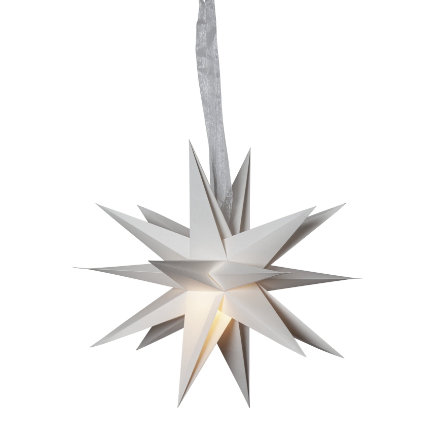 Eglo 411565 - Karácsonyi dekoráció DECEMBER csillag 1xE14/25W/230V 35 cm szürke