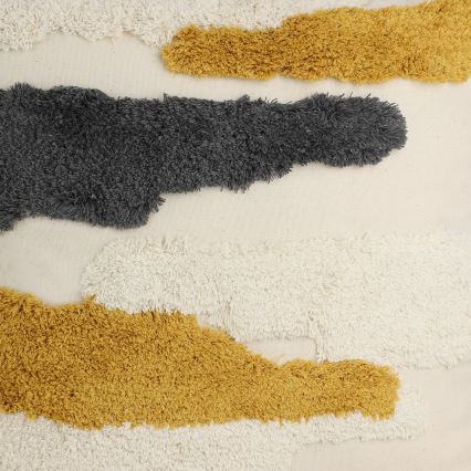 Eglo - Dekoratív párna 45x45 cm sárga/szürke