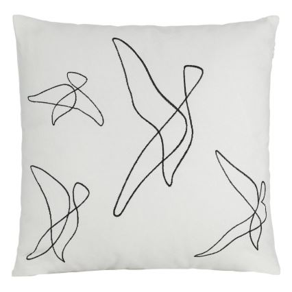 Eglo - Dekoratív párna 45x45 cm fehér/fekete