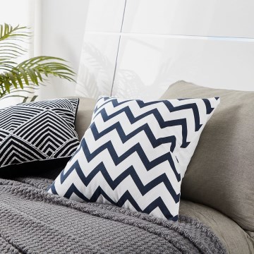 Eglo 420014 - Díszpárna CHEVERY 45x45 cm fekete/fehér